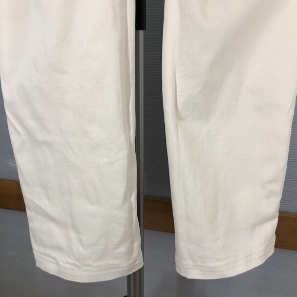 Everlane Cropped Straight Short Cuffed Hem Denim Jean in Bone‎ Sz 4 - Picture 10 of 16